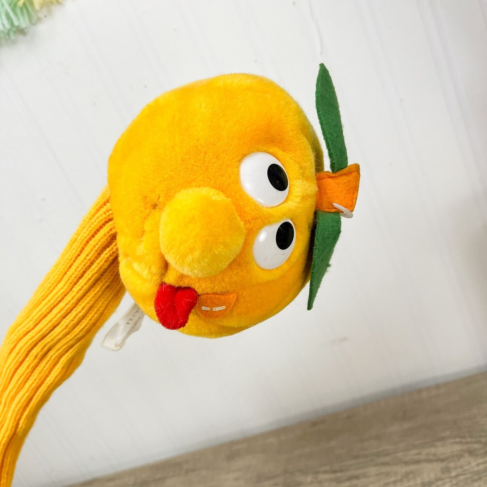 Vintage Masters Sports Co Orange Fruit Plush Golf Club Head Cover Novelty Derpy - Picture 3 of 11